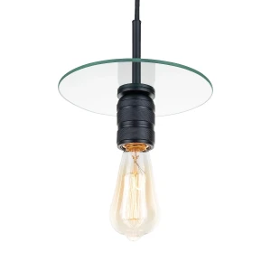 Lampa wisząca Digital Loft czarny, transparentny 20 cm - Altavola