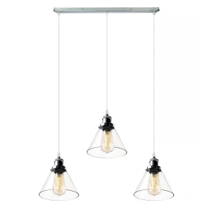 Żyrandol New York Loft chrom, transparentny 73 cm - Altavola