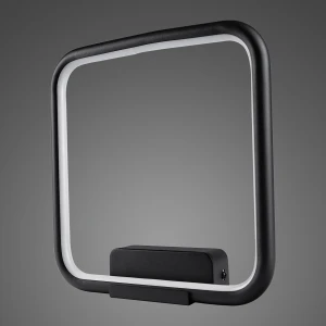 Kinkiet Ledowe Kwadraty No.1 15W 3000K IP44 czarny Altavola Design
