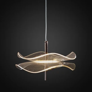 Lampa wisząca transparentny, różowe złoto 20 cm - Altavola