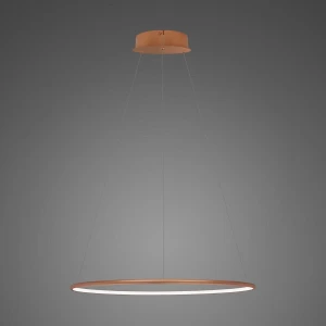 Lampa wisząca Ledowe Okręgi No.1 miedziany 40cm - Altavola