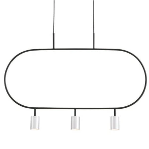 Lampa wisząca Luna czarny, srebrny - Altavola