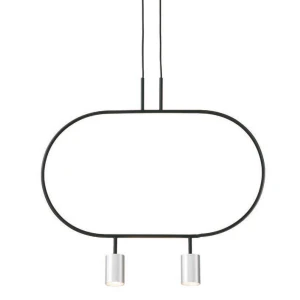 Lampa wisząca Luna czarny, srebrny - Altavola