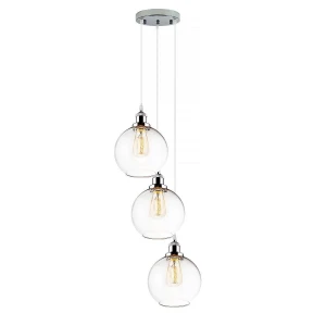 Żyrandol New York Loft chrom, transparentny 20 cm - Altavola