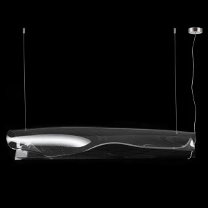 Lampa wisząca Cortina chrom, transparentny 150 cm - Altavola