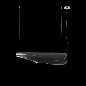 Lampa wisząca Cortina chrom, transparentny 150 cm - Altavola