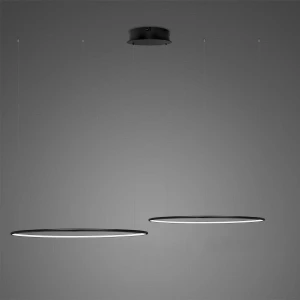 Lampa wisząca Ledowe Okręgi czrny 60cm - Altavola