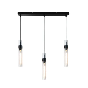 Żyrandol Pure czarny, transparentny 4,5 cm - Altavola