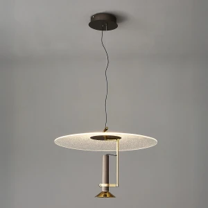 Lampa wisząca Fanora brązowy, transparentny 55cm - Altavola