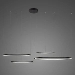 Lampa wisząca Ledowe Okręgi No.4 czarny 100cm - Altavola