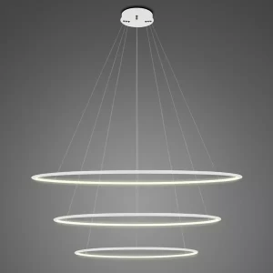 Lampa wisząca Ledowe Okręgi No.3 biały 100cm - Altavola