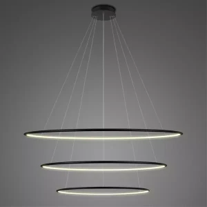 Lampa wisząca Ledowe Okręgi No.3 czarny 100cm - Altavola