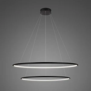 Lampa wisząca Ledowe Okręgi No.2 czarny 80cm - Altavola