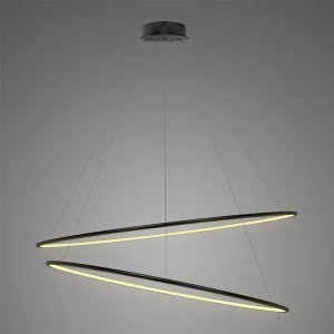 Lampa wisząca Ledowe Okręgi No.2 czarny 120cm - Altavola