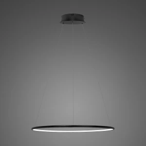 Lampa wisząca Ledowe Okręgi No.1 czarny 40 cm - Altavola