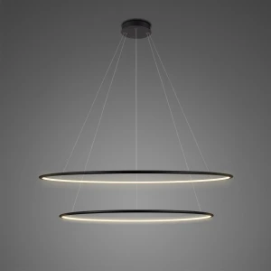 Lampa wisząca Ledowe Okręgi No.2 czarny 100cm - Altavola