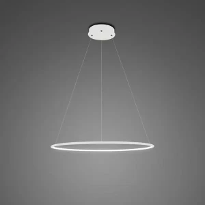 Lampa wisząca Ledowe Okręgi No.1 biały 40 cm - Altavola