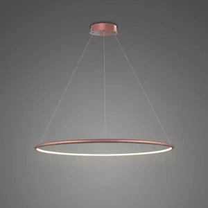 Lampa wisząca Ledowe Okręgi No.1 różowe złoto 60cm - Altavola