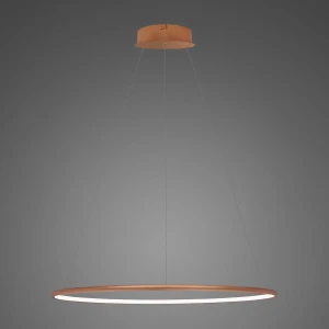 Lampa wisząca Ledowe Okręgi No.1 miedziany 60cm - Altavola