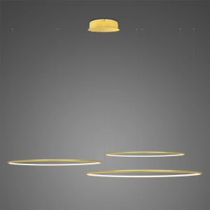 Lampa wisząca Ledowe Okręgi No.3 złoty 100cm - Altavola