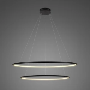 Lampa wisząca Ledowe Okręgi No.2 czarny 80cm - Altavola