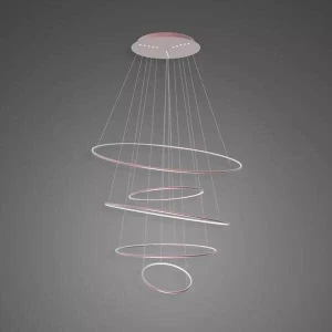 Lampa wisząca Ledowe Okręgi No.5 różowe złoto 120cm - Altavola