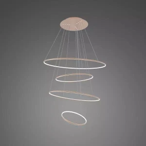 Lampa wisząca Ledowe Okręgi No.4 miedziany 100cm - Altavola