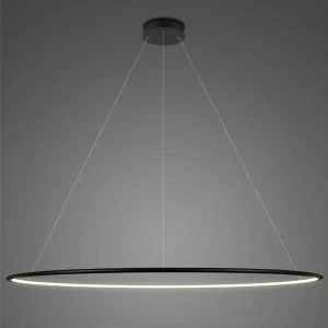 Lampa wisząca Ledowe Okręgi No.1 czarny 200cm - Altavola