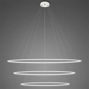 Lampa wisząca Ledowe Okręgi No.3 biały 150cm - Altavola