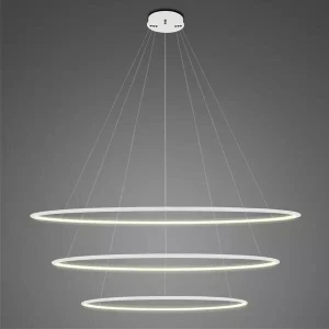 Lampa wisząca Ledowe Okręgi No.3 biały 120cm - Altavola