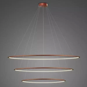 Lampa wisząca Ledowe Okręgi No.3 miedziany 120cm - Altavola