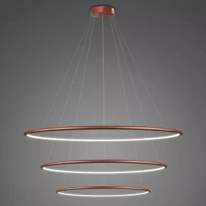 Lampa wisząca Ledowe Okręgi No.3 miedziany 100cm - Altavola