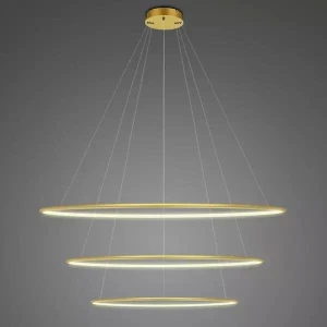 Lampa wisząca Ledowe Okręgi No.3 złoty 100cm - Altavola