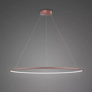 Lampa wisząca Ledowe Okręgi No.1 różowe złoto 120cm - Altavola