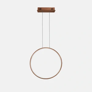 Lampa wisząca Ledowe Okręgi No.1 miedziany 40cm - Altavola