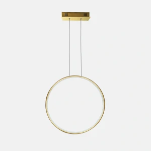 Lampa wisząca Ledowe Okręgi No.1 złoty 60cm - Altavola