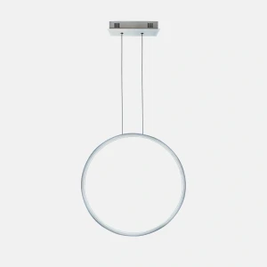 Lampa wisząca Ledowe Okręgi No.1 srebrny 60cm - Altavola