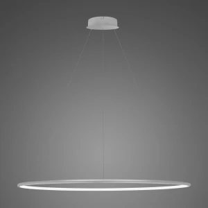 Lampa wisząca Ledowe Okręgi No.1 srebrny 120cm - Altavola