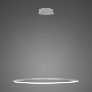 Lampa wisząca Ledowe Okręgi No.1 srebrny 80cm - Altavola