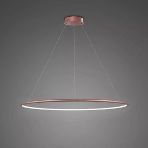 Lampa wisząca Ledowe Okręgi No.1 różowe złoto 80cm - Altavola