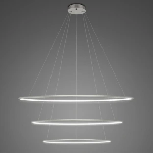 Lampa wisząca Ledowe Okręgi No.3 biały 100cm - Altavola