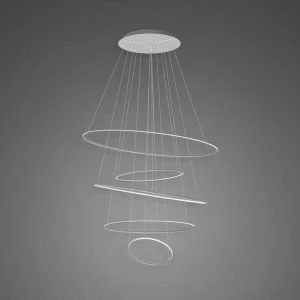 Lampa wisząca Ledowe Okręgi No.5 srebrny 120cm - Altavola