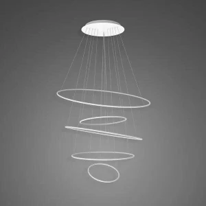 Lampa wisząca Ledowe Okręgi No.5 biały 120cm - Altavola