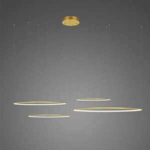 Lampa wisząca Ledowe Okręgi No.4 złoty 100cm - Altavola