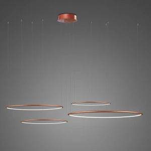 Lampa wisząca Ledowe Okręgi No.4 miedziany 100cm - Altavola