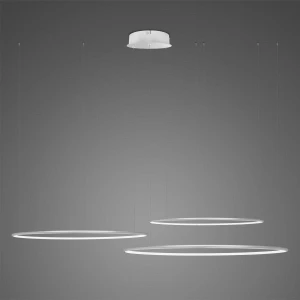 Lampa wisząca Ledowe Okręgi No.3 srebrny 80cm - Altavola
