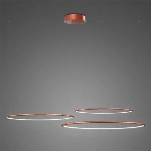 Lampa wisząca Ledowe Okręgi No.3 miedziany 80cm - Altavola