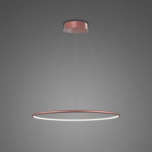 Lampa wisząca Ledowe Okręgi No.1 różowe złoto 40cm - Altavola