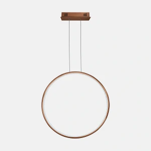 Lampa wisząca Ledowe Okręgi No.1 miedziany 80cm - Altavola