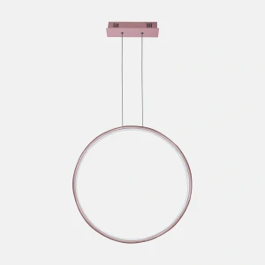 Lampa wisząca Ledowe Okręgi No.1 różowe złoto 80cm - Altavola